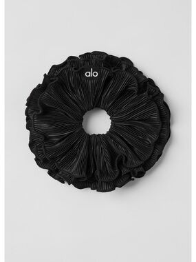 ALO-Micro Plisse Oversize
Scrunchie - Black